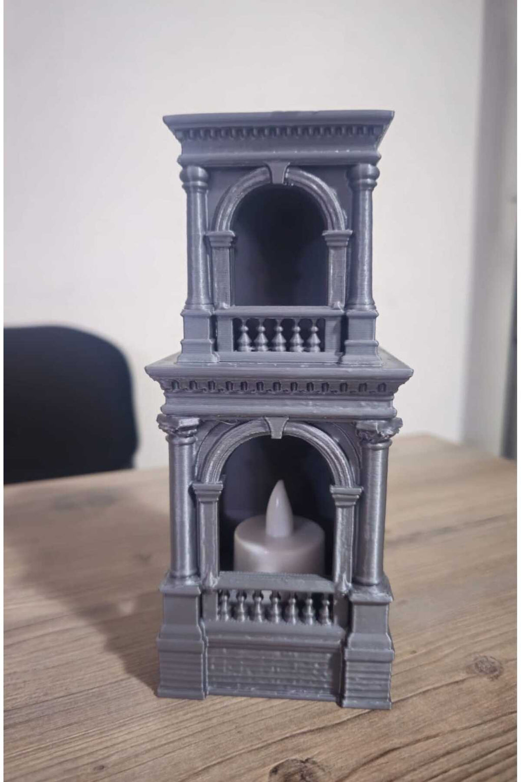3D Dekoratif Osmanlı Dönemi Saray Kulesi Temalı Led Mumluk ve Biblo (Led Mum Hediyedir) - Görsel 6