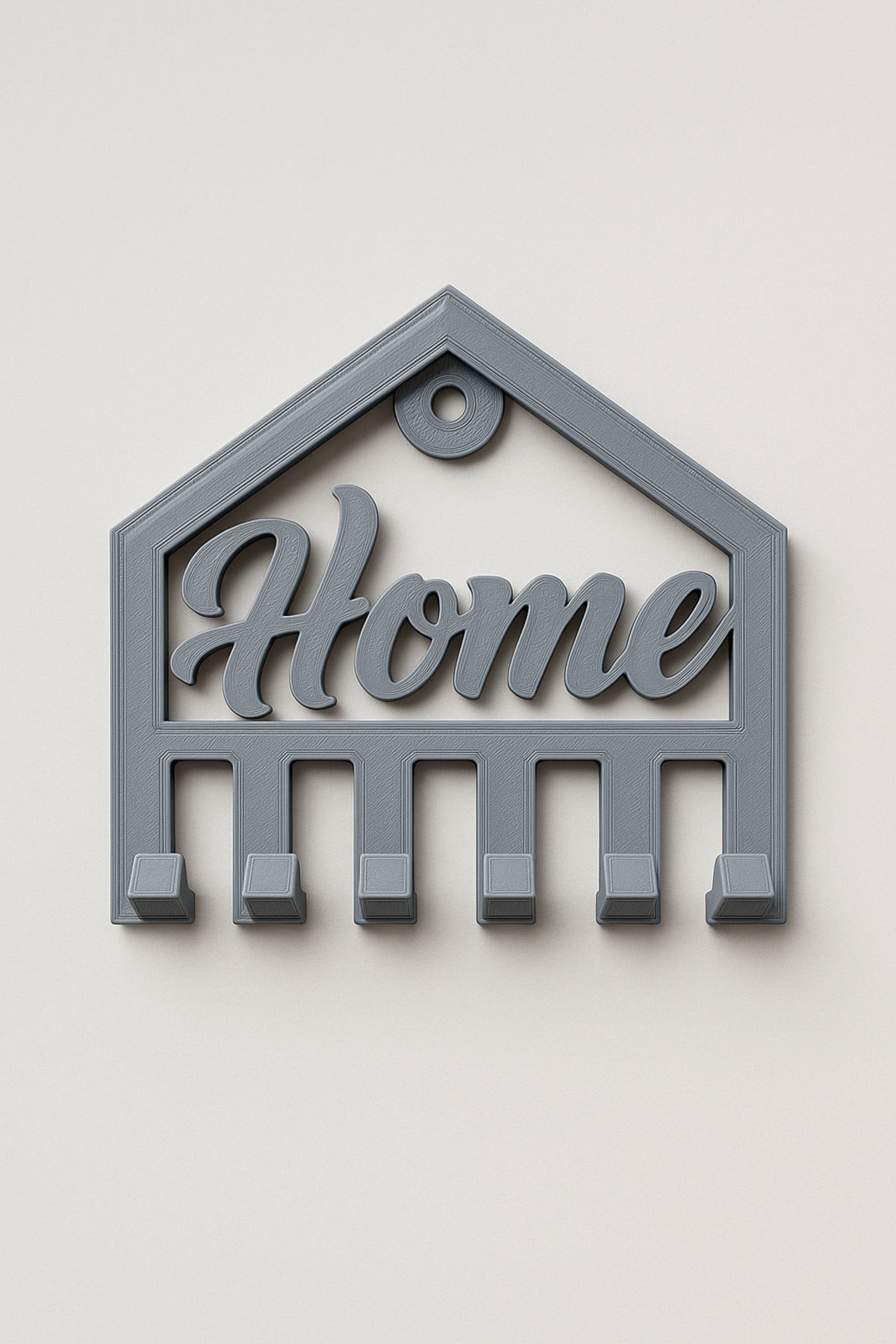 Dekoratif Açılır Kapanır Anahtar Askı Home Detay 15 X 15 Cm - Görsel 5