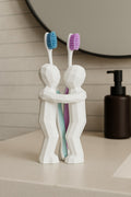 3D Hediye Çiftler İçin Diş Fırçalığı Minimalist Banyo Aksesuarı Geri Dönüştürülmüş PLA 13 x 9 cm