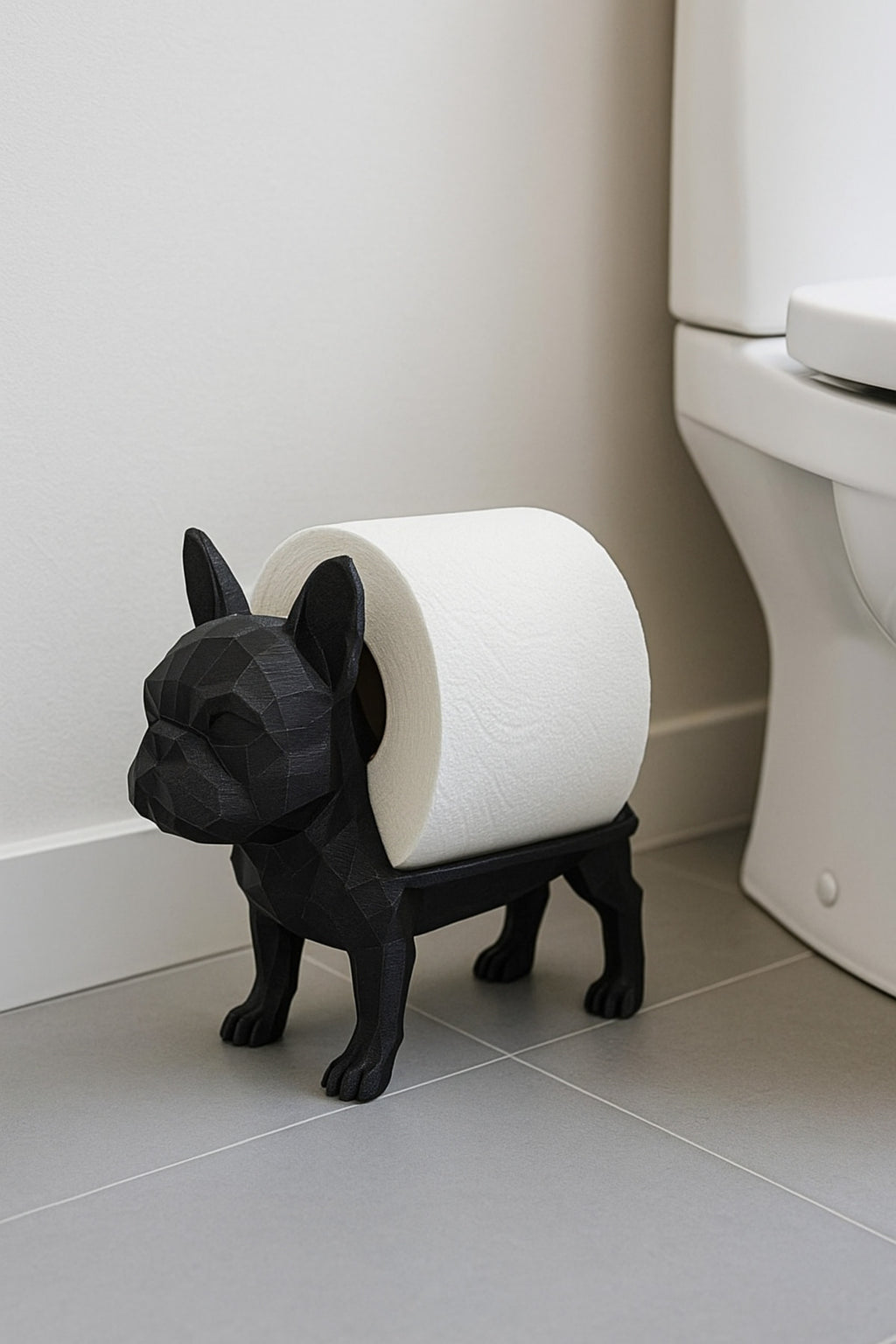 Dekoratif Tuvalet Kağıdı Pratik Ev Dekorasyon Buldog Tuvalet Tasarım - Görsel 2